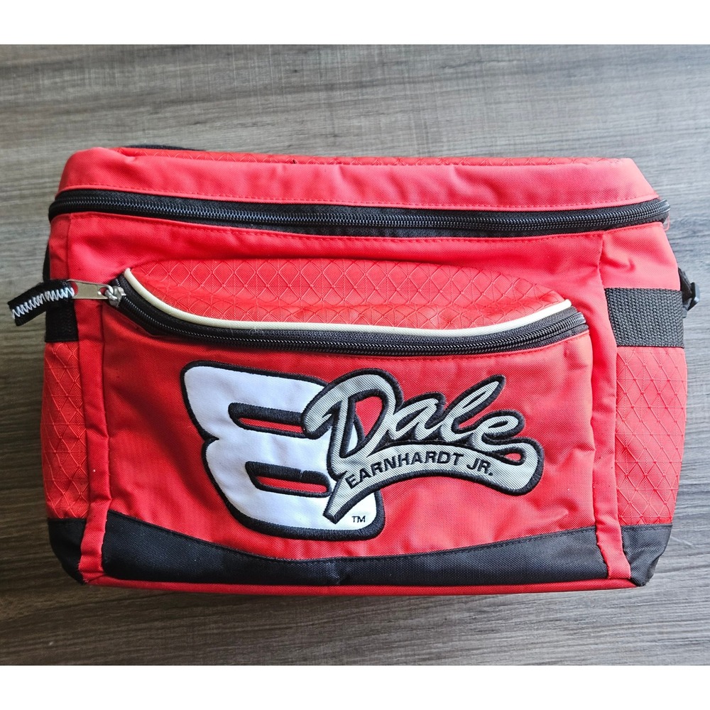 Vintage Nascar Dale Earnhardt Jr #8 Insulated Soft Side Cooler Bag Red Racing